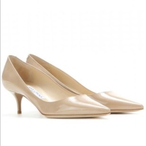 Jimmy Choo Shoes - Jimmy Choo Lennox Nude Heels